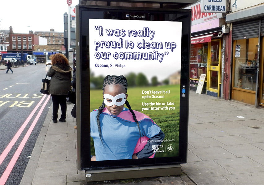 Bristol Design - Campaign Clean Streets Adshel Poster